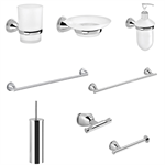 set 8 accessori bagno gedy genziana - Edil Casa | Arredo bagno Termoarredi, Design di interni